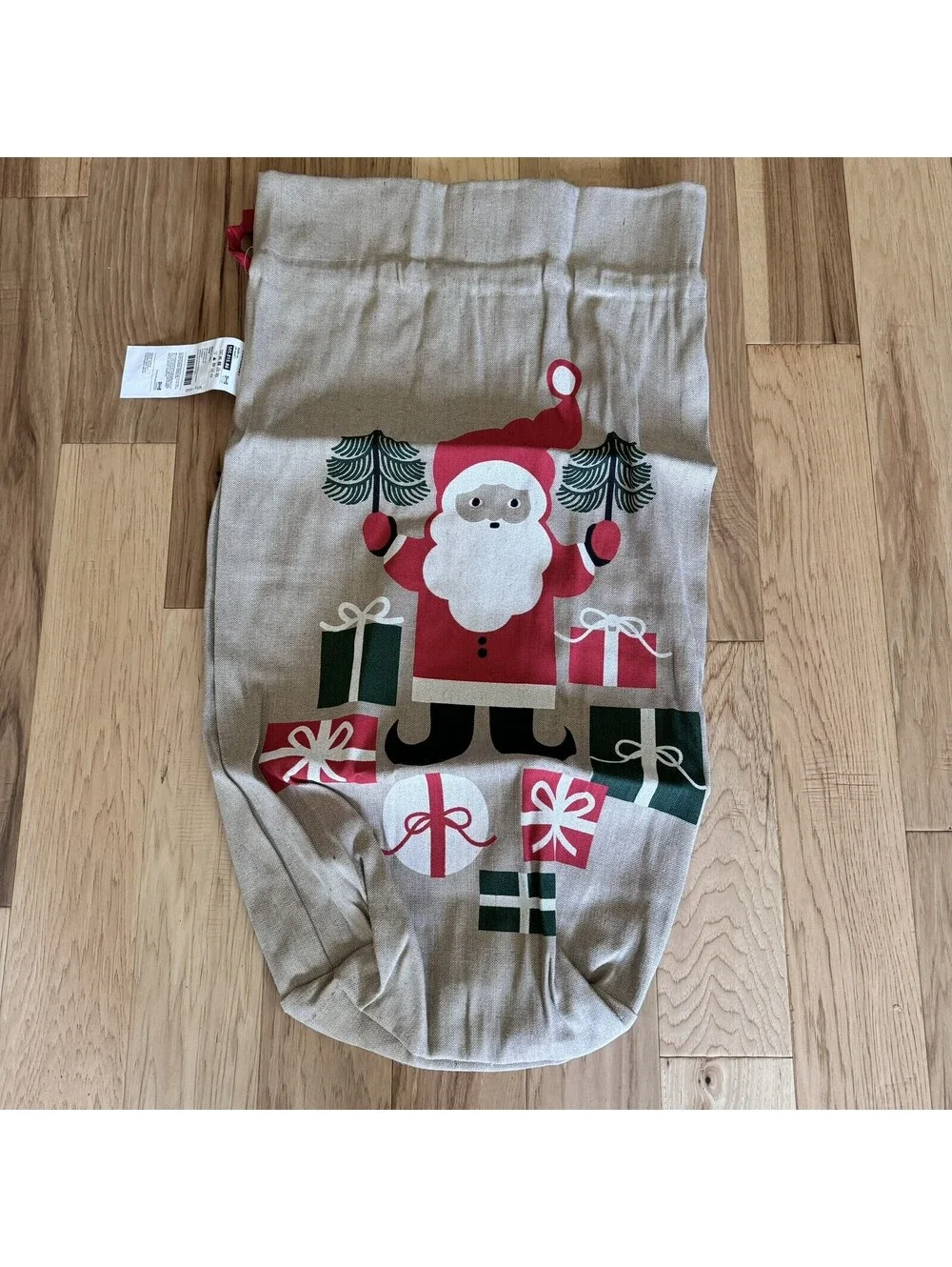 X-Large Santa Gift Sack Burlap Jute IKEA VINTERFINT 36x22 Holiday Christmas Bag